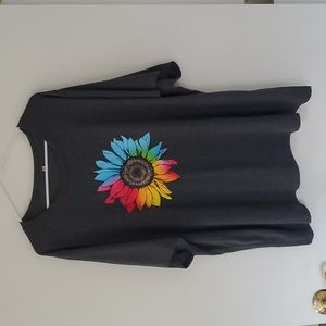 Rainbow sunflower t-shirt